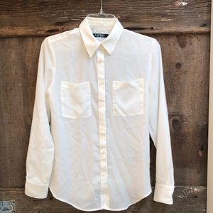 Lauren Ralph Lauren Ivory Button-down Blouse